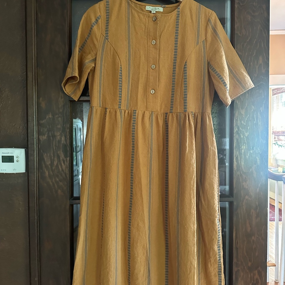 Striped Brown/Tan Dress